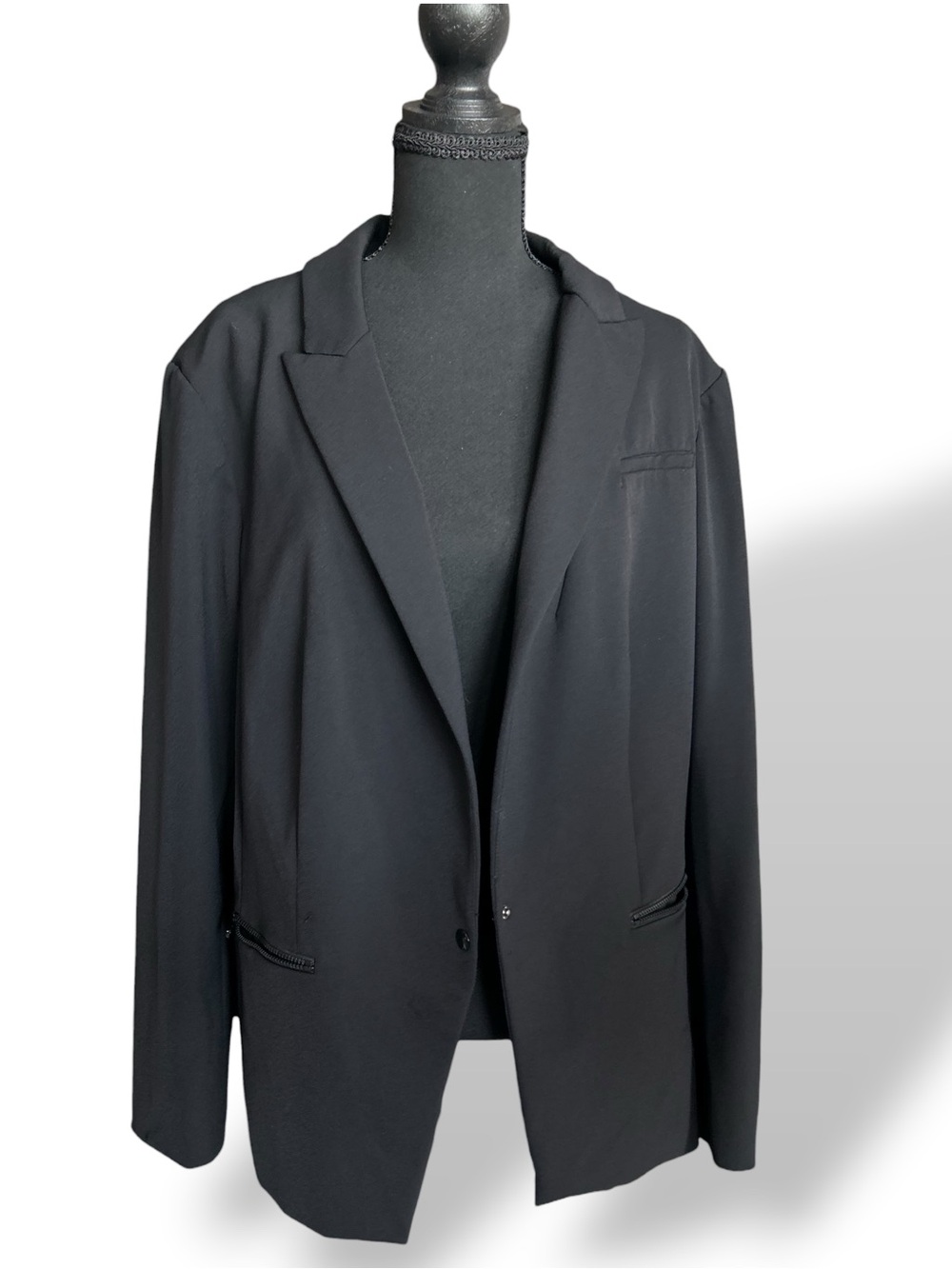 Veronica Beard Black Scuba Jacket/Blazer. Size 18 - Picture 3 of 14